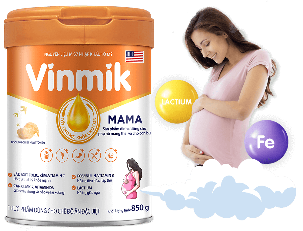Vinmik Mama với công thức dinh dưỡng cân đối