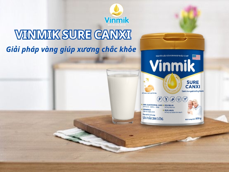 Vinmik Sure Canxi là sản phẩm sữa dinh dưỡng cao cấp